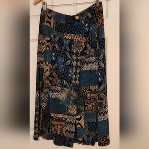 ColdWater Creek, Skirt, elastic band waist, waist to Hem 30in., Size PL